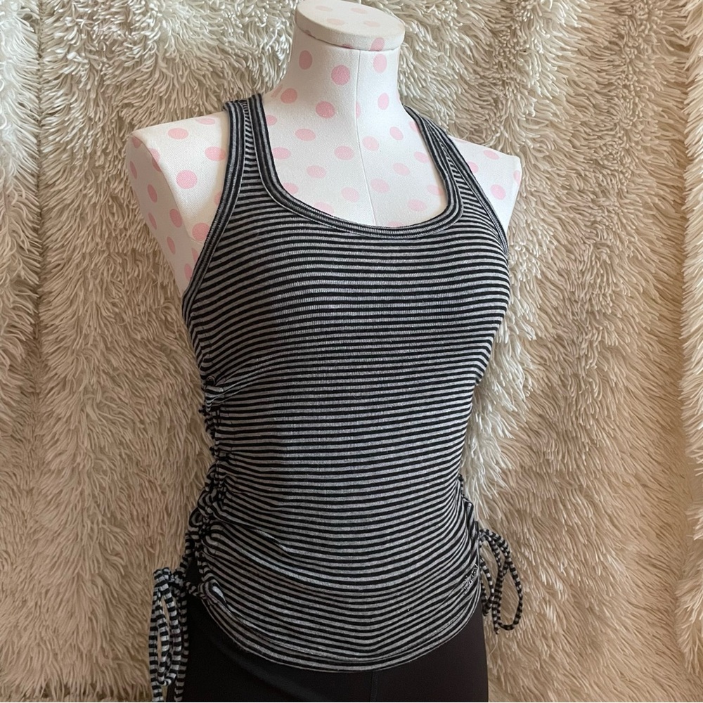 GUESS Striped Lace Up Tank top